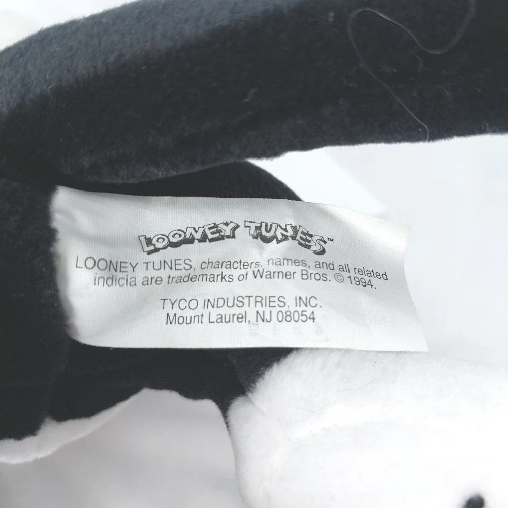 Looney Tunes Sylvester Plush TYCO Stuffed Animal Black‎ Cat 14